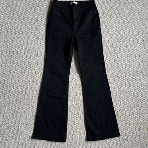 Madewell Black Flared jeans high waisted